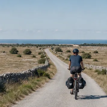 Redaktionell illustration till Cykla på Öland