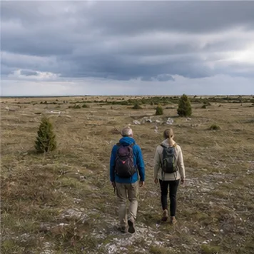 Redaktionell illustration till Vandra på Öland