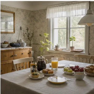 Redaktionell illustration till B&amp;B på Öland