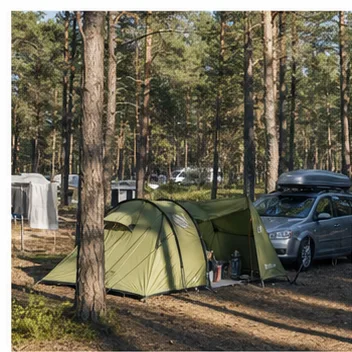 Redaktionell illustration till Camping i Böda på Öland