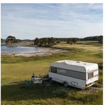 Redaktionell illustration till Ekerum camping och boende