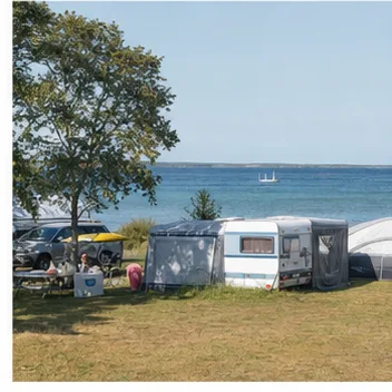 Redaktionell illustration till Saxnäs camping på Öland