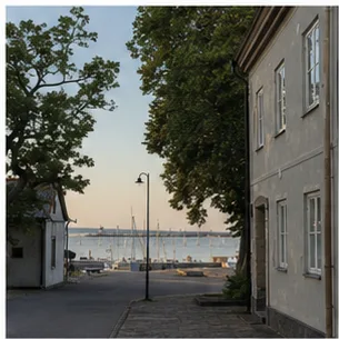 Redaktionell illustration till Borgholm på Öland