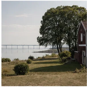 Redaktionell illustration till Färjestaden på Öland