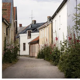 Redaktionell illustration till Mörbylånga på Öland