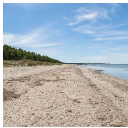 Redaktionell illustration till Böda Sand strand